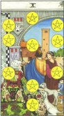 Zece de Pentagrame - Ten of Pentagrams in Tarot