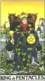 Regele de Pentagrame - King of Pentagrams in Tarot