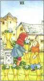 Sase de Cupe - Six of Cups in Tarot