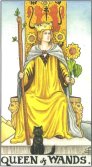 Regina de Bâte - Queen of Wands in Tarot
